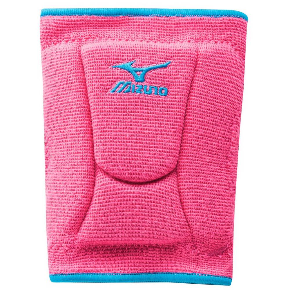 Joelheira Mizuno Voleibol LR6 Highlighter - Homem - Rosa/Azuis - WAOEK6139